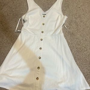 Women's White Button Down Sundress